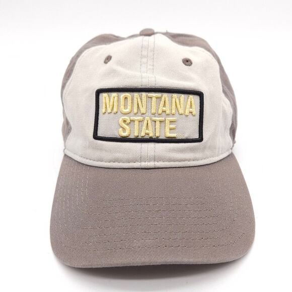 Montana State‎ University Bobcats Strapback Mesh Hat Ball Cap Gray NCAA The Game - Picture 2 of 7